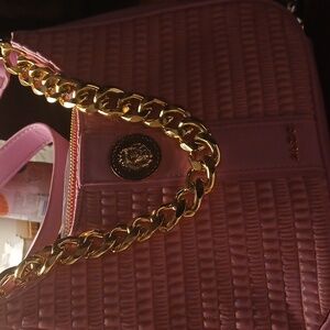 Aldo Pink Shoulder Bag with Gold Chain Accent NWT